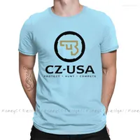 Erkekler Tişörtleri Tabancası CZ ABD Baskı Pamuk T-Shirt Camiseta Hombre Erkekler Moda Sokak Giyim Gömlek Hediyesi