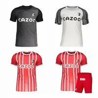 축구 세트/트랙 슈트 새로운 여름 2022 2023 SC Freiburg Soccer Jersey 22 23 달리기 세트 여름 짧은 소매 축구 훈련복 조깅 가능한 티셔츠 F D705#