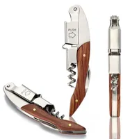 Weinflaschen￶ffnungen Edelstahl Multi -Funktion Holzbierflaschen ￖffnen K￼chenparty Bar Griff Messer Werkzeuge FY3868