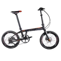 Yoya Wearsava Z1 Kohlefaserfaser-Fahrrad 20 Zoll Mini Compact City Bicycle Shimano 3000 9-Gang