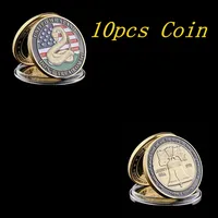10pcs artesanato 1776 EUA Declaração de Independence Liberty Bell e não pise em mim Pattern Bronze Challenge Coin325k