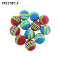 Golf Balls Crestgolf Paketler Başına 50 PCS Rainbow Pu Köpük Uygulama Sünger Eğitim Yardım Salıncak Arka Bahçesi 220831