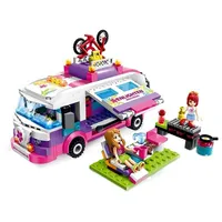 Просветный строительный блок совместимый с друзьями для девочек Camper Van Out Trip Bus 2 фигуры для девочек LJ200928246V
