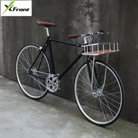 Yoga Wearretro Road Bike 700C Wheel Aluminy Aluminy Basket Classic Street Sport
