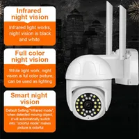 Câmera de segurança Wi -Fi Camera de segurança Video Videoveillance Recorder Externa Protection Ptz AI Auto Rastreamento CCTV 28 luzes 1080p HD