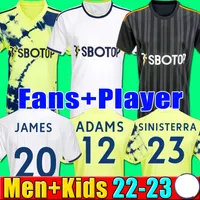 22 23 Bamford Soccer Jerseys Home Away Harrison Aaronson 2022 2023 James Rodrigo M Sinisterra Adams uniformer Men Kids Football Shirt Player Version