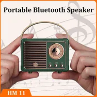 Portable Speakers Youpin Wireless Bluetooth Speaker Subwoofer Retro Outdoor USB FM Laptop Speaker Waterproof Sound Mini Speaker T220831