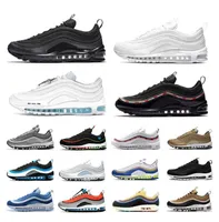 Desinger 97 97s Casual Shoes for Men Women Halloween Sean Wotherspoon Black Jesus Bright Citron Gradient His Brid Gold Outdoor Sports Sneakers Trainer Trainer