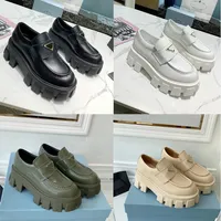 Desinger Monolith Sneakers Women Casual Shoes Platform Laiders Cloudbust Trainers Triangle Logo Shoe Black Leather Shoe