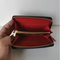 Portefeuille Clemence Wallet Высококачественный женский знаменитый модный кошелек Длинной кошелек держатель коричневый водонепроницаемый холст для M60742#263p