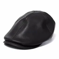 Entièrement-mens ivy cap faux cuir bunnet newnet beret habbie gatsby plate golf hat279o