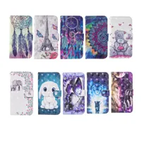3D Leather Wallet Cases For Iphone 14 Pro Max Phone14 Lion Wolf Dog Elephant Butterfly Lovely Lion Bear Love Heart Animal Holder Phone Flip Cover Card Slot Pouch Strap