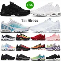 Sandals tn plus 3 running shoes mens trainers chaussures Triple White Black Laser Blue Bred Hyper Violet Silver Red Smoke Grey outdoor sports