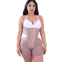 نساء صغار Gorset fajas colombianas حجم كبير للملابس الداخلية مفتوحة جسم جسم الخصر المدرب عالي الضغط skims bodysuit183j