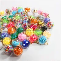 Pendanthalsband S1823 Fashion Jewelry Colorf Diy Glass Ball Pendant Beads Bag Mobiltelefon KLASP ÖNRINGAR Tillbehör C3 Drop Deliv Dhag4