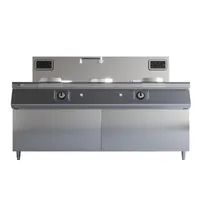 Manufacturers supply high-quality commercial machines with cabinet electromagnetic double-fried single-temperature stove kitchen equipment