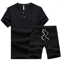 Мужские шорты мужская летняя высококачественная футболка мужская бренда одежда для бренда.