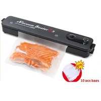 Household Vacuum Sealer Food Film Sealing Machine Packer With 10pcs Bags Kichen Tool286q
