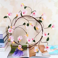 Fiori decorativi 1,6m Magnolia artificiale Magnolia rattan pianta di schiuma paesaggio nozze arte ramo secco orchide