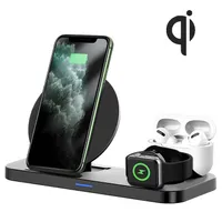 The new 3-in-1 wireless Cell Phone Chargers rechargeable stand for iPhone Watch headphones
