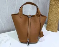New Realfine888 3A Picotin Lock Bags 18cm22cm Togo Taurillon Grainy Leather Totes Handbags with Dust bag RaK Herme s5034820