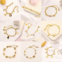 Ber￶mda designer armband lyxiga guldkedja mode smycken flicka p￤rla brev l￥s k￤rlek armband premium br￶llop fest smycken tillbeh￶r