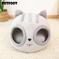 Kennels Deep Sleep Comfort In Winter Cat Bed Little Mat Basket Small Dog House Products Pets Tent Cozy Cave Bbeds Indoor Cama Gato