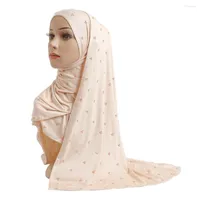 Craquins yyz26 Hijab instantané Heavy for Women Veil Bead Fashion Muslim Islam Cap écharf