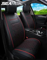 Läderbilsäte omslag Set Automobiles Seat Covers CUDION Protector Anti Slip Car Chair Pad Mats Interiör Auto Accessories18012840