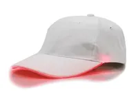 Battery Operated Light Up Cotton Peaked Hat LED Night Cycling Cap Headwear Outdoor Sports Wear With Adjustable Back Closure Caps 4489509