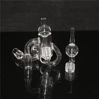 smoking Diamond Knot Loop Quartz Banger For Glass Bongs 10mm 14mm Male Dab Rigs ash catcher