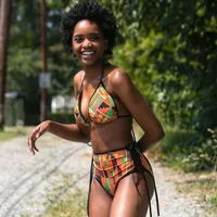 Traje de baño de bikini de estilo africano de estilo femenino