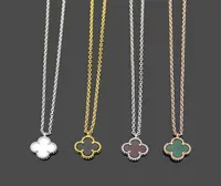 Classic Clover Necklace Nieuwe modeontwerper Women039S ketting Hoge kwaliteit 18k goud Koreaanse sieraden Gift3316637