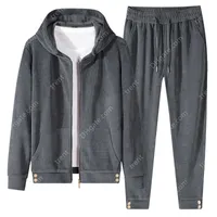 Fashion Tracksuits Men's Sportswear with Zipper Hoodie Two Piece Set Leisure Training Jacket Pants Sport Jogging Suits