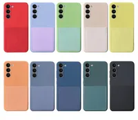 ID -kaart Pocket Soft TPU Liquid Cases voor iPhone 14 Pro Max 13 12 11 X XS XR 8 7 6 Plus iPhone14 Fashion Silicone Credit Card Slot Box Mobiele telefoon Cover Fine Hole Back Skin