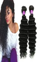 Brazilian Virgin Hair Water Wave Brazilian Hair Deep Wave Weave Bundles Wet And Wavy Virgin Brazilian Curly 4Pcs Lot Human Hair Ex1813465