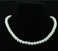 Классическое элегантное белое жемчужное ожерелье диаметром 75 мм для женщин для женщин подростки подростки.