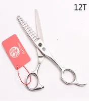 6039039 16cm Pueple Dragon 440C Professional Human Hair Scissors Thinning Scissors Barbers039 Shears 12 Teeth 30 Thinnin9923733