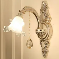 Wall Lamps Led K9 Crystal Sconce Lamp Light Bedroom Living Room Bedside El Mirror Bathroom
