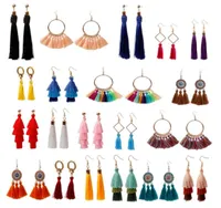 Dangle Chandelier Tassel Earrings For Women Colorful Drop Hook Fringe Set Hoop Tassle Jewelry Birthday Gift4811239
