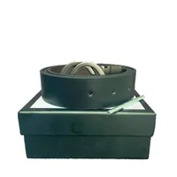 Fashion Classic Men Designer Belts Letra Casual Womens Mens Smoothle Luxury Belt 3 Cores Largura 3.4cm com caixa