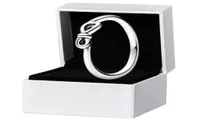 Authentic 925 Sterling Silver Infinity Knot RING Women Girls Fashion Party Jewelry For pandora girlfriend Gift Rings with Original1452366