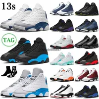Jumpman 13S Basketball Shoes for Men Women Tainers Obsidian Red Flint Aurora Green 13 Outdoor Sports Bred Houndstooth Black Cat Court