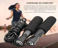 DHL Aerobic Exercise Boxing Skipping Jump Rope Rope Tapple Bitness Black Usisex Women Gen Jumprope FY61609674851