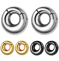 316L Stainless Steel Ear Plugs Tunnels 8mm Plain Ear Weights Piercing body Jewelry Ear Gauges Gold Black Silver3578621
