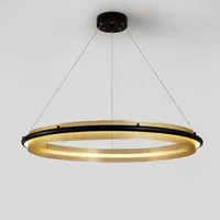 Pendant Lamps Modern Light Luxury Circle Nordic Minimalist Art Lamp Living Room Dining Bedroom El Personalized Chandelier