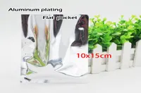 1015cm Aluminum plating flat pocket Heat Seal Plating Aluminum Foil Bag Food storage Cosmetics packaging Spot 100 package9598670
