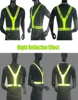 High Visibility Reflection Vest Cycling Vest Reflective Safety Belt With LED Light Night Running Cycling Jogging Vests Unisex1384272