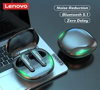 Orijinal Lenovo XT92 TWS Oyun Bluetooth 51 Kulaklık Düşük Gecikme Gürültü Azaltma Kablosuz kulaklıklar MIC 9D HIFI kulaklıklar1240219