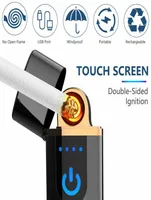 USB Rechargable Electric Heaters Touch Датчик металлические сигареты.